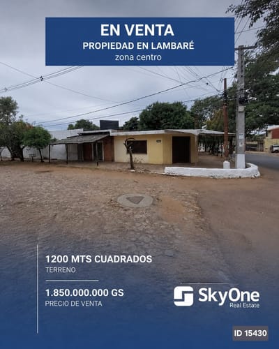 VENDO TERRENO EN ESQUINA EN LAMBARE - BARRIO KENNEDY