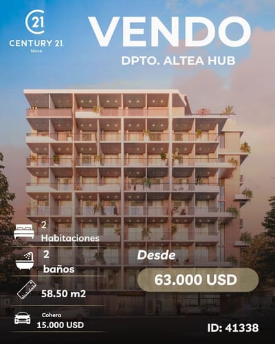VENDO DEPARTAMENTO EN POZO – ALTEA HUB