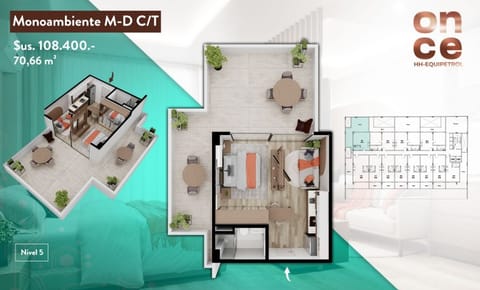 Invierte en Edificio HH Once Equipetrol 