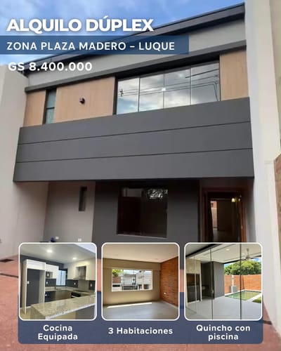 ???? Alquilo Dúplex Premium Zona Plaza Madero