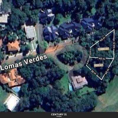 Terreno 959 m² en Paseo Lomas Verdes | Lambaré