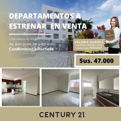 DEPARTAMENTO NUEVO EN 47.000 $US