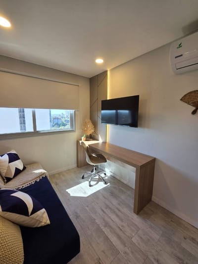 En venta Departamento Amoblado en Edificio  Único sobre Molas Lopez