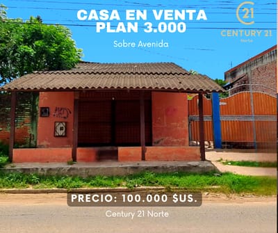 CASA EN VENTA SOBRE AVENIDA - ZONA PLAN 3000