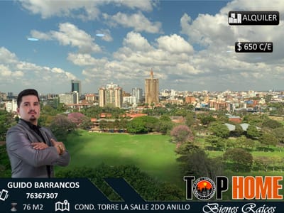 HERMOSO Y COMODO DPTO AMOBLADO EN ALQUILER TORRE LA SALLE