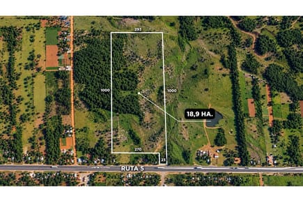 Vendo Amplio Terreno de 19 Hectáreas en Concepción, Yby Yaú 