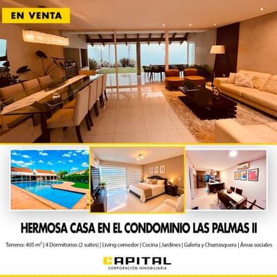  Hermosa Casa en Venta – Condominio Las Palmas II 