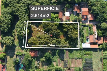 En venta amplio terreno amurallado de 2.614 m2.