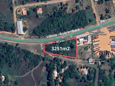VENDO TERRENO COMERCIAL EN VILLETA