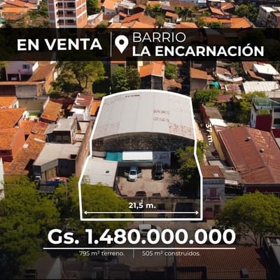 Vendo Propiedad con una superficie total de 795 m². 