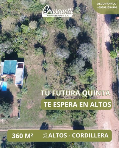 EN VENTA TERRENO EN ALTOS!