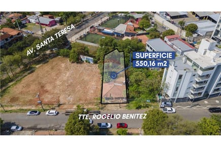 TERRENO A UNA CUADRA DE SANTA TERESA. 290,000 $