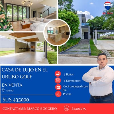 CASA DE LUJO URUBO GOLF