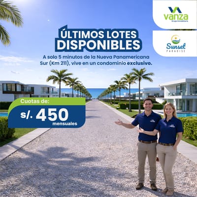 Lotes en Pisco con título de propiedad y cerca de la playa