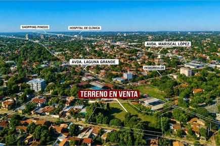 IMPONENTE TERRENO EN LAGUNA GRANDE. SAN LORENZO