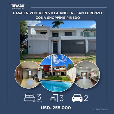 En Venta | Amplia residencia en ubicación estratégica de San Lorenzo