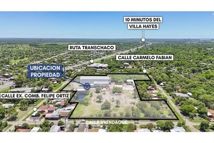 VENDO DOS HECTÁREAS EN REMANSITO VILLA HAYES 