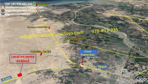 Venta de Terreno en Reque de 4140 m²