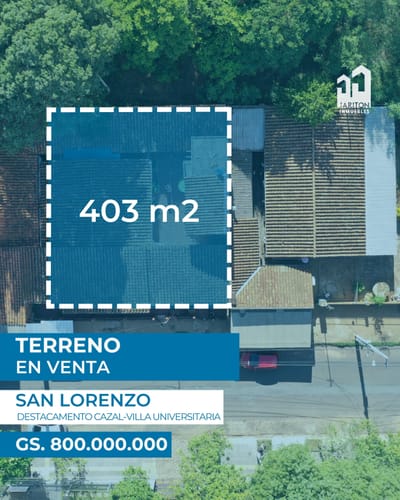 Venta de terreno en San Lorenzo