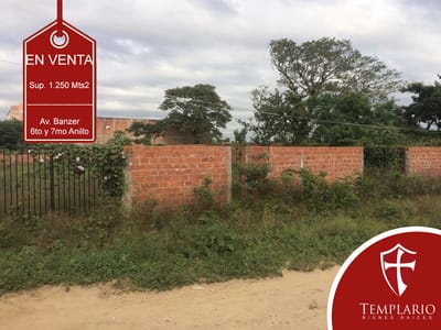 TERRENO EN VENTA, AVENIDA BANZER 6TO Y 7MO ANILLO