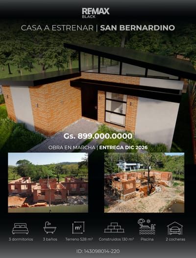 Vendo Exclusiva Vivienda A Estrenar En San Bernardino
