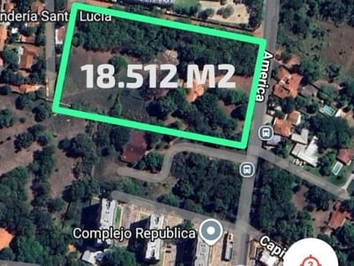 VENDO TERRENO SOBRE CALLE AMÉRICA 100 METROS DE FRENTE