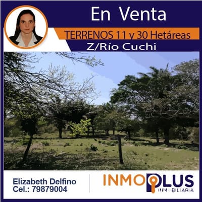 TERRENOS EN VENTA 11 y 30 HETACREAS Z/ EL CEDRO, RIO CUCHI