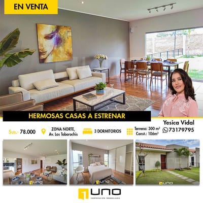 HERMOSAS CASAS A LA VENTA EN ZONA NORTE - URBANIZACION NORTE VERDE
