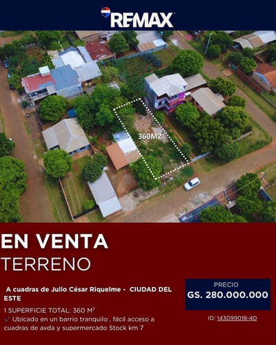 TERRENO EN VENTA - CIUDAD DEL ESTE