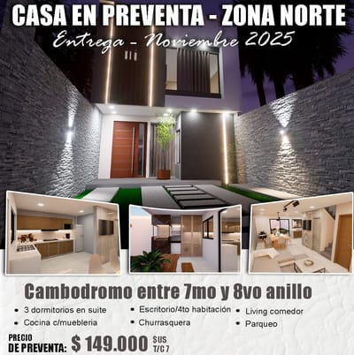 CASAS EN PREVENTA - Zona Norte 