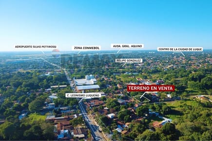 Vendo Amplio Terreno en esquina en Luque