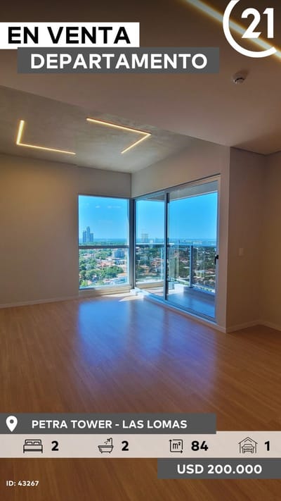 EN VENTA DEPARTAMENTO EN PETRA TOWER MOLAS LOPEZ