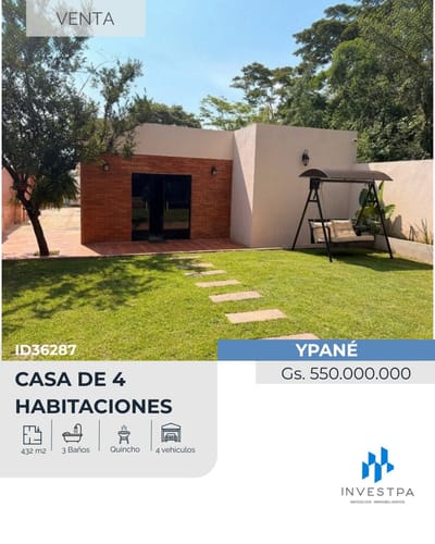 CASA DE 3 HABITACIONES EN YPANE