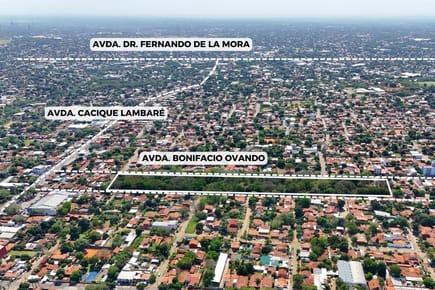 EN VENTA LOTE DE 33.917m². EN LAMBARÉ - CENTRAL