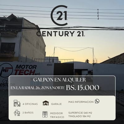 GALPON EN 4to. Anillo Norte