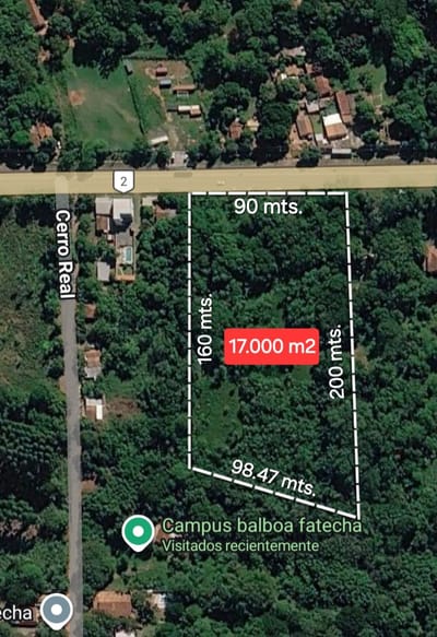 VENDO 17.000 M2 EN CAACUPÉ SOBRE RUTA!!