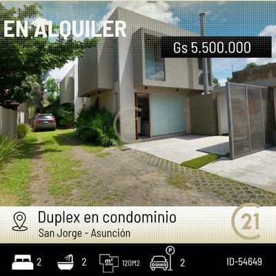 Se alquila hermoso duplex ubicado en barrio San Jor