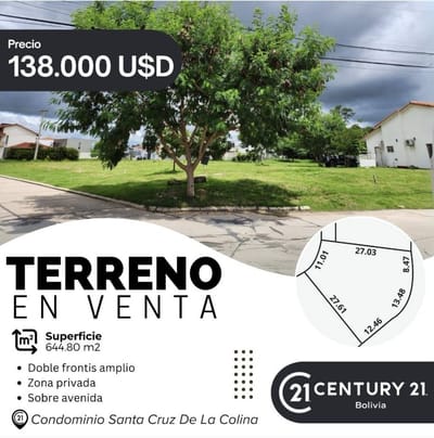 HERMOSO TERRENO EN ESQUINA CONDOMINIO 