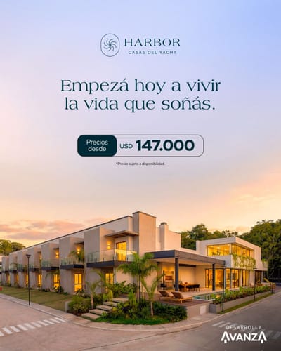 Vendo residencias en condominio, en el exclusivo Paseo del Yacht. Lambaré. 