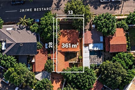 Terreno 13 de frente de 361 m2 Barrio San Jorge