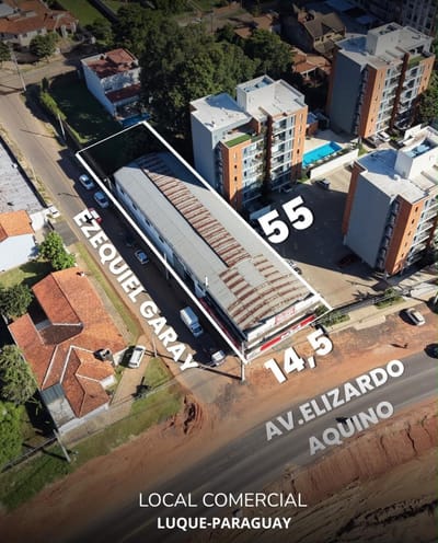 EN VENTA PROPIEDAD CON LOCAL COMERCIAL EN LUQUE 