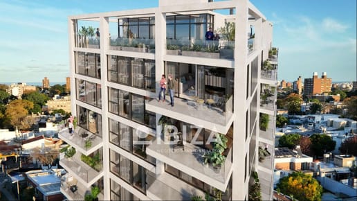 Venta Monoambiente en pozo con terraza y garage opcional en La Blanqueada