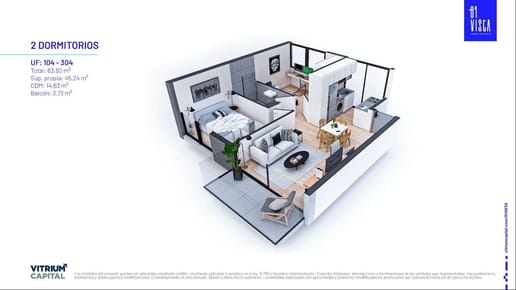 Venta 2 dormitorios en pozo con terraza y garage opcional en La Blanqueada