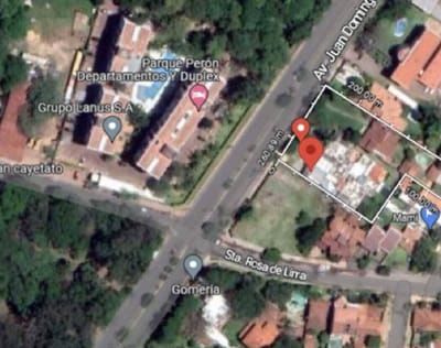 Se vende terreno de 360 m² en Asuncion
