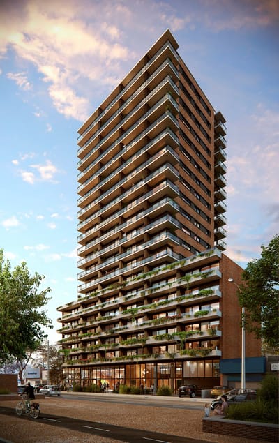 Venta de apartamento monoambiente con balcón en Cuore Italia, Buceo