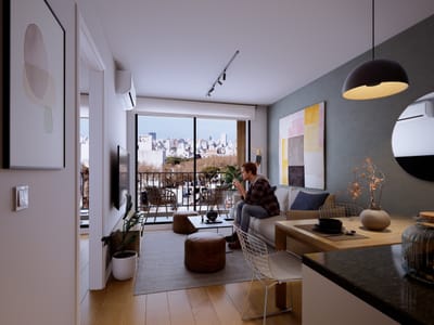 Venta de monoambiente en Kiu Tower Rodó 2, Cordón