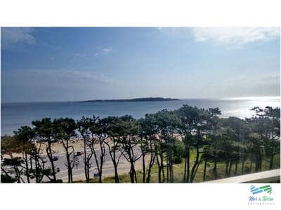 Apartamento en venta y alquiler, primera línea sobre playa mansa.