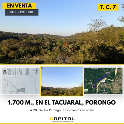 Terreno en venta en Porongo