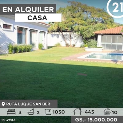 ALQUILO CASA EN SAN BERNARDINO