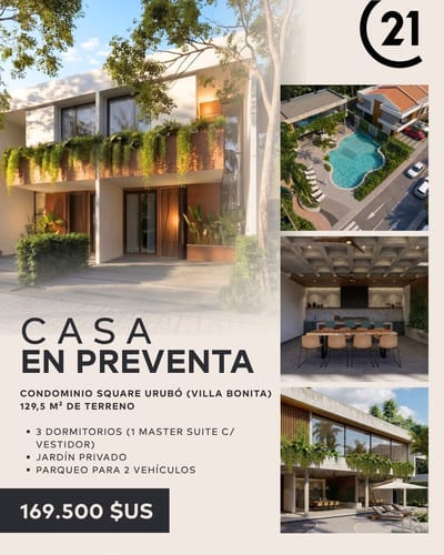 CASA en PRE VENTA en Condominio Square Urubó Villa Bonita